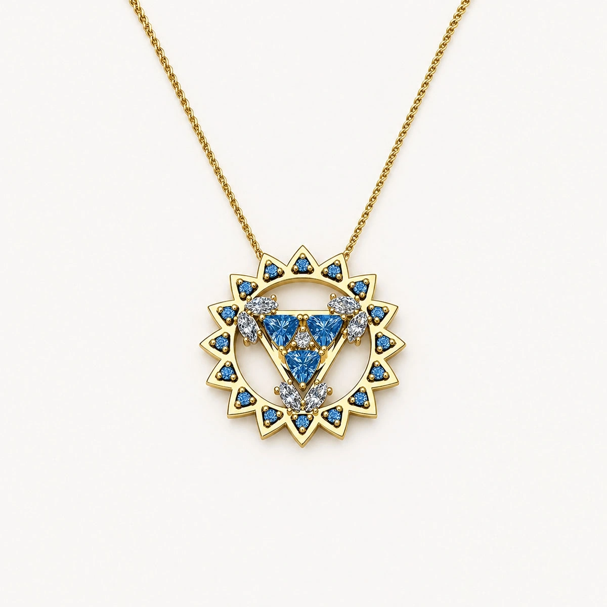 Boğaz Çakrası Altın Kolye