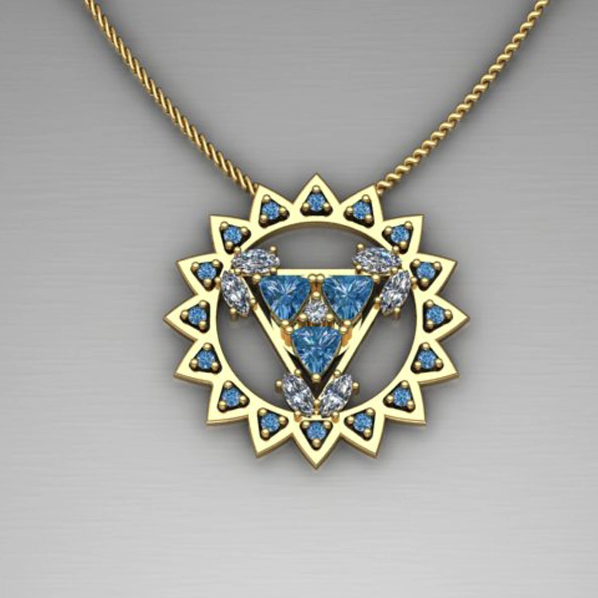 Boğaz Çakrası Altın Kolye