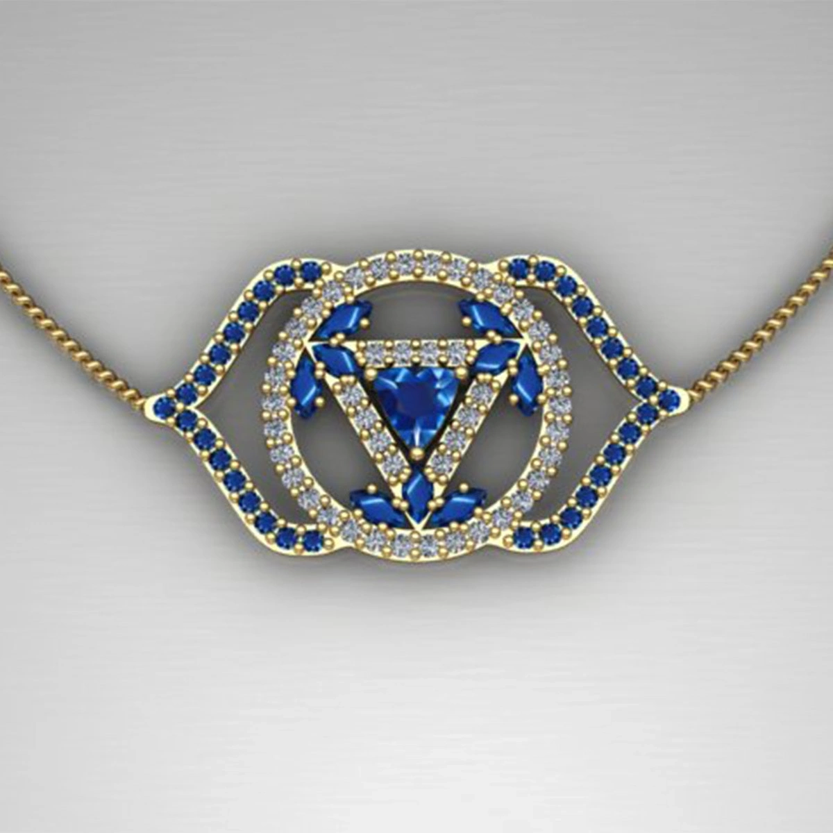 Göz Çakrası Altın Kolye