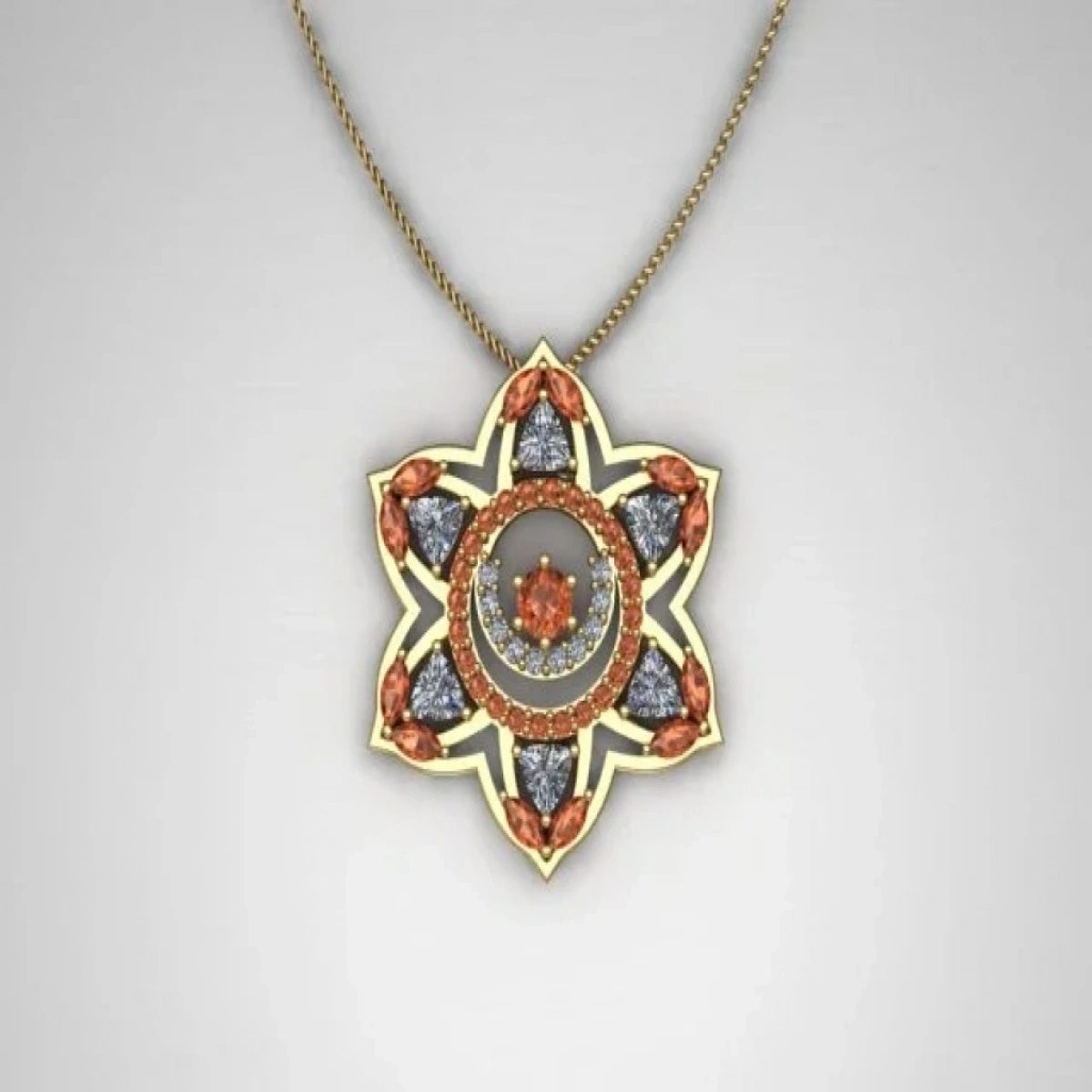 Sacral Star Chakra Gold Necklace