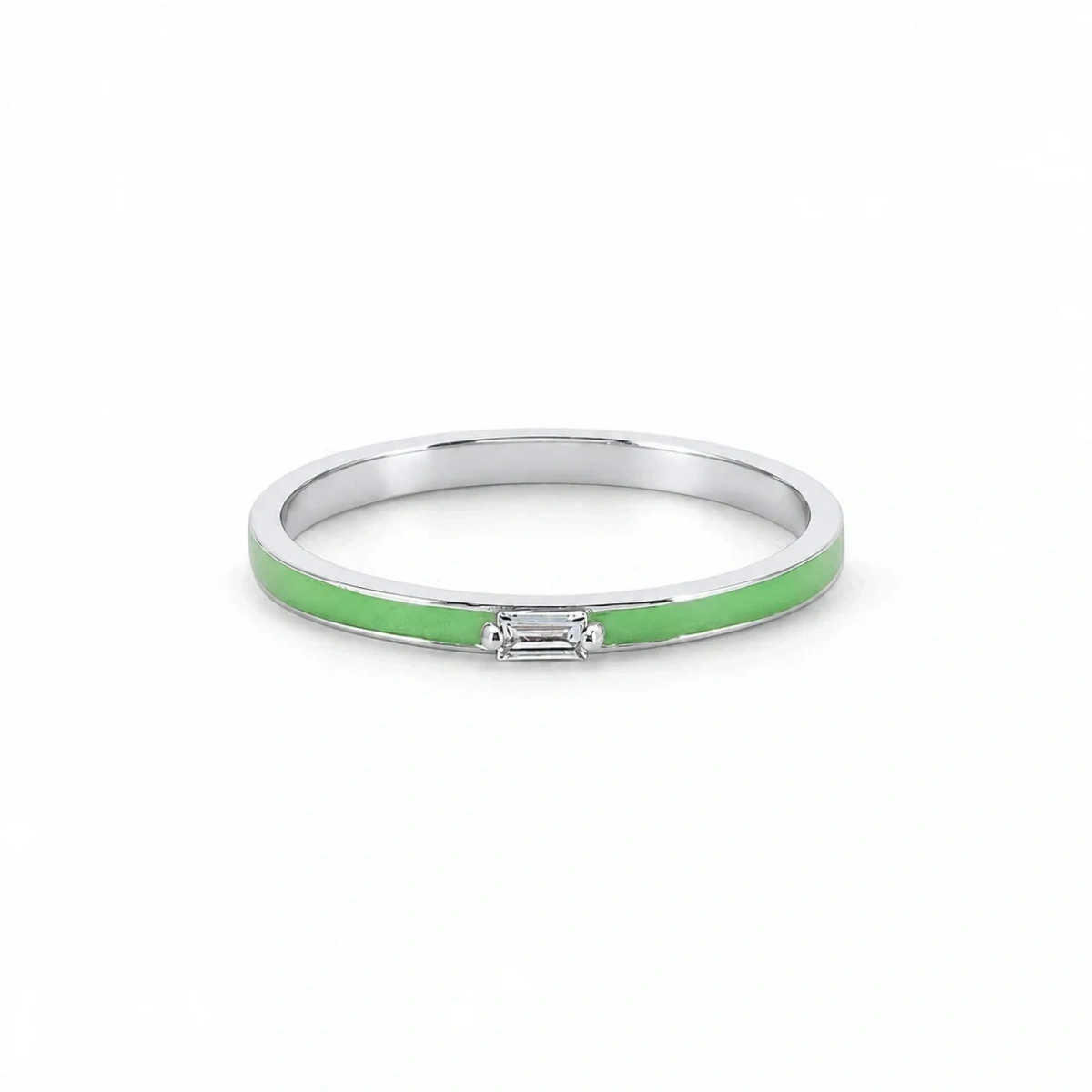 Freude des Sommers, vergoldeter Ring mit zarten Perlen und Baguette-Steinen