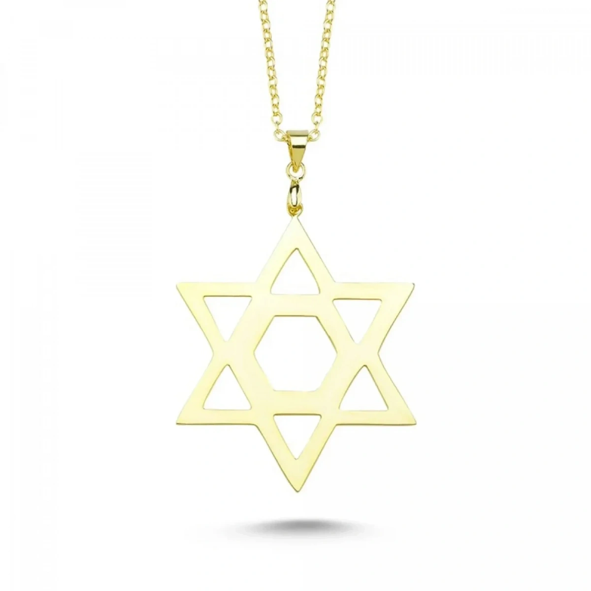 Laser Cut Davidstern Plaketten Kette