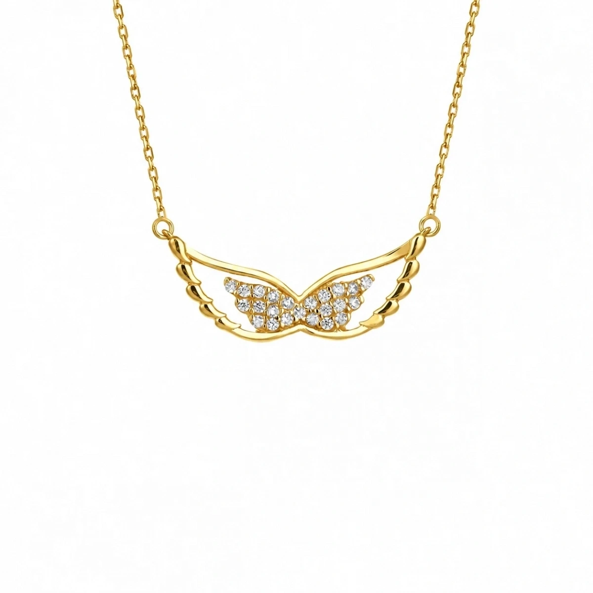 Stoned Wing Necklace