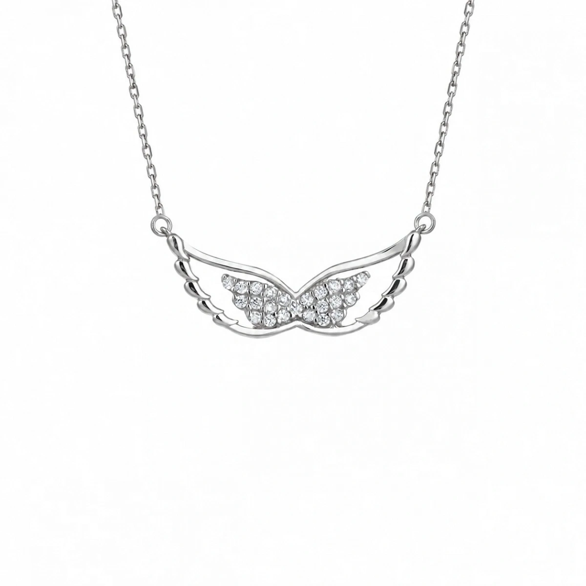 Stoned Wing Necklace