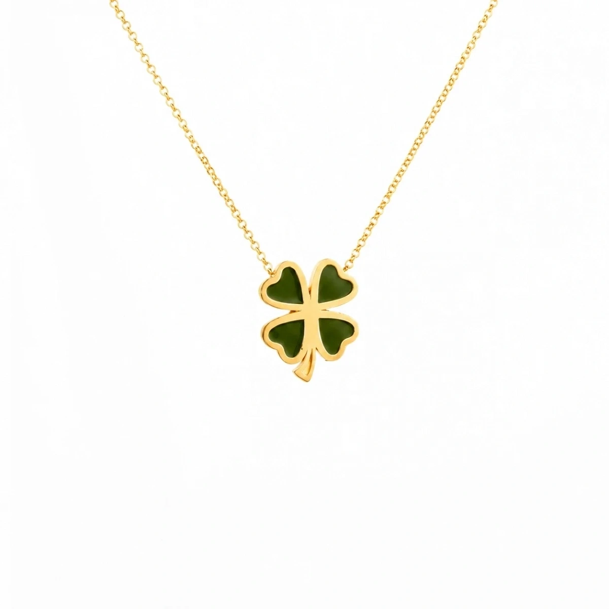 Enamel Clover Luck Necklace