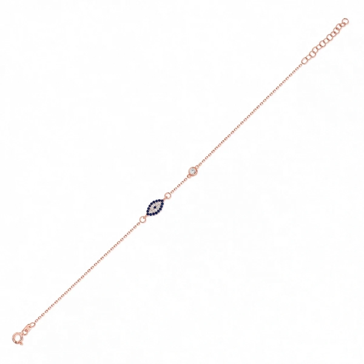 Nazar Boncuğu Augenförmiges Silberarmband
