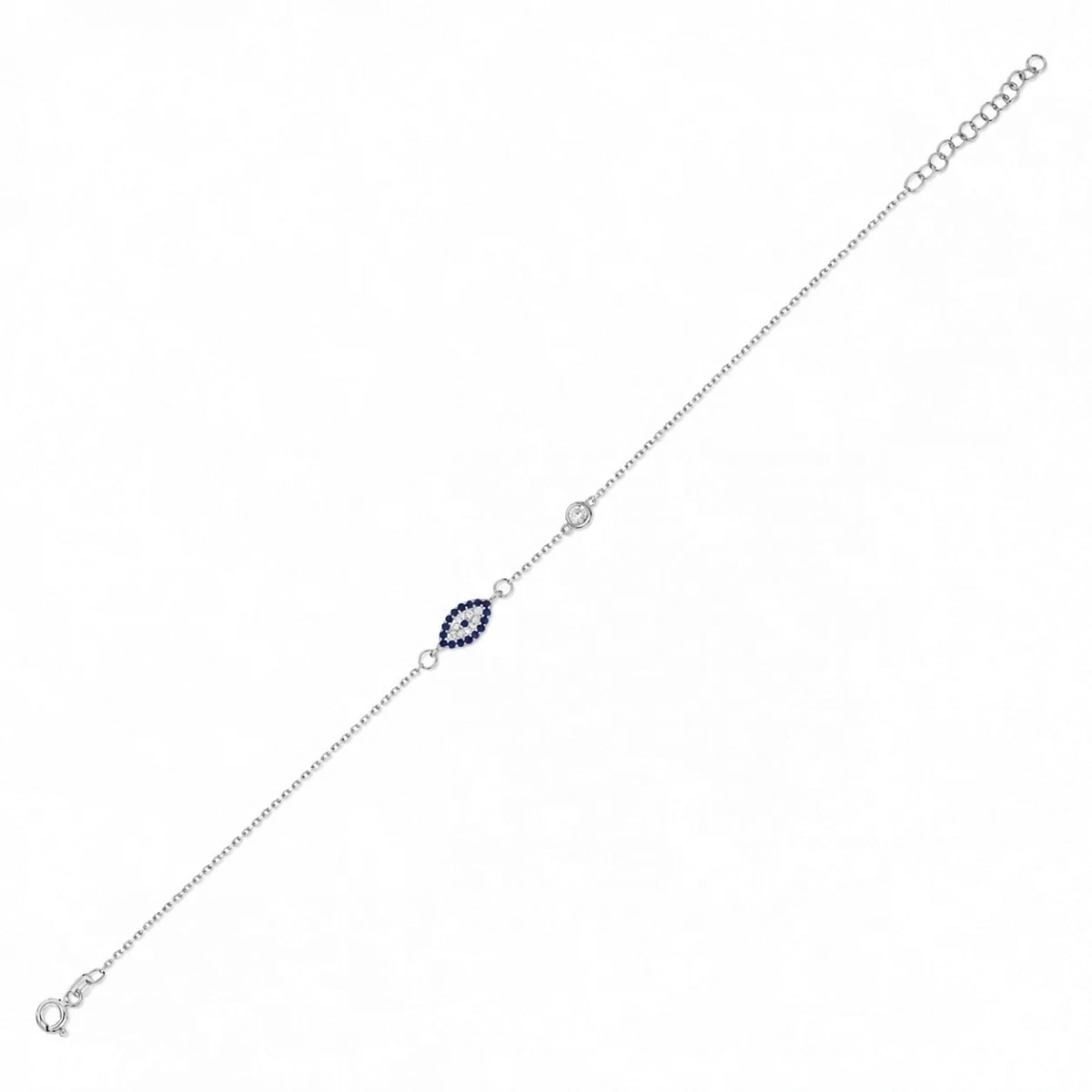 Nazar Boncuğu Augenförmiges Silberarmband