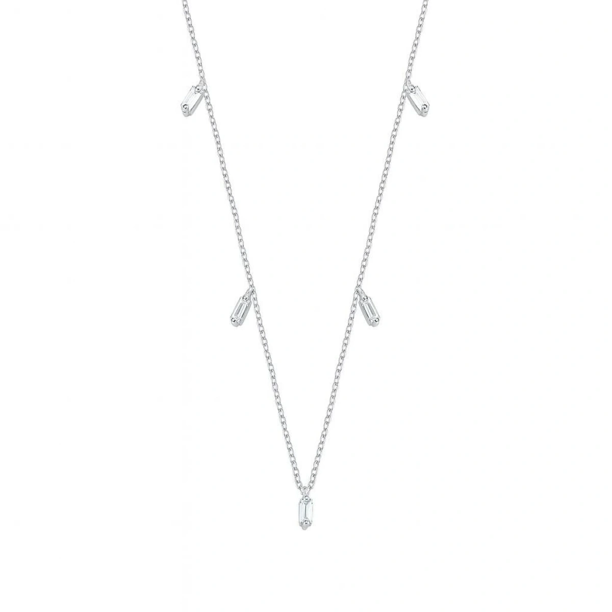 Baget Taş Sallantılı Altın Zincir Kolye