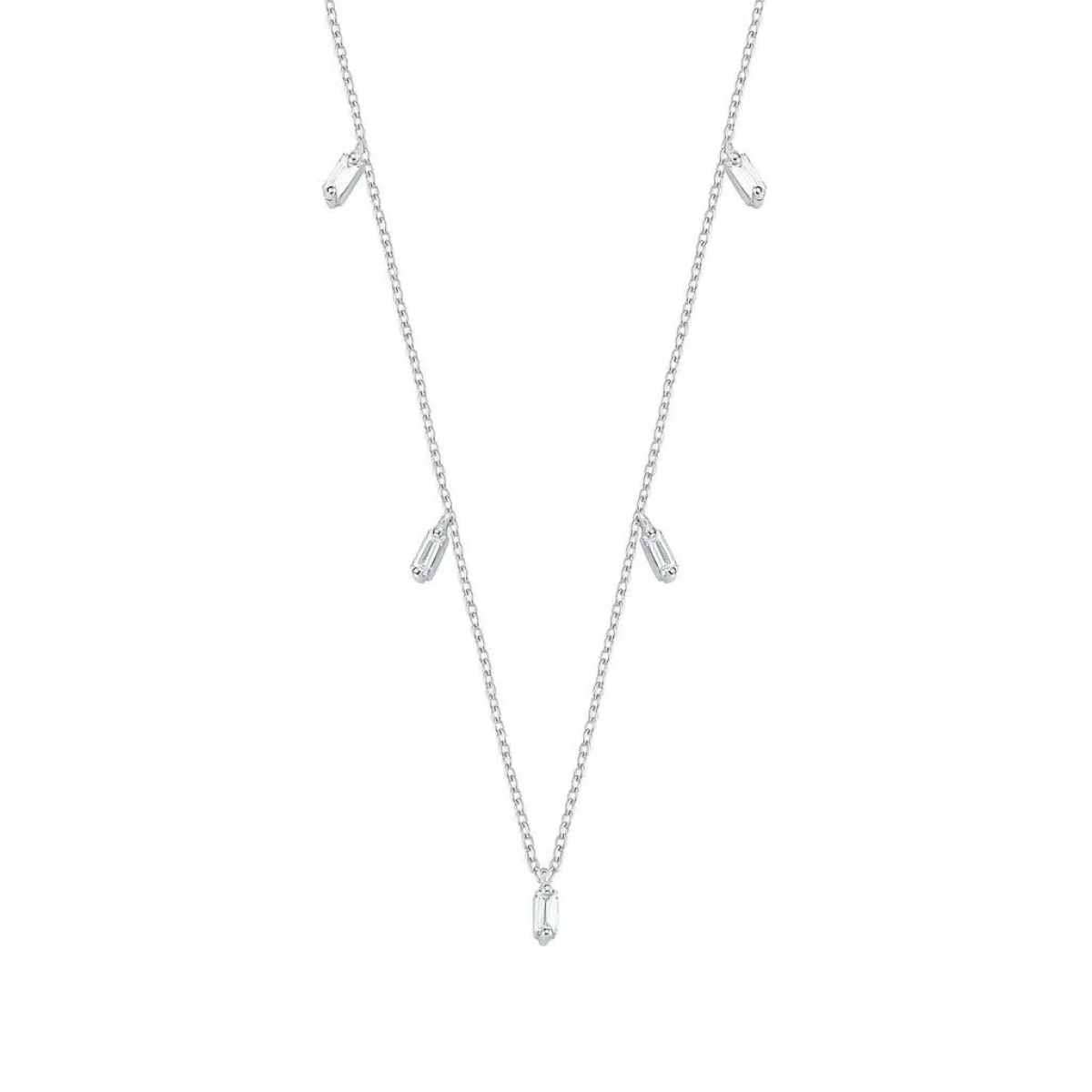 Baget Taş Sallantılı Altın Zincir Kolye