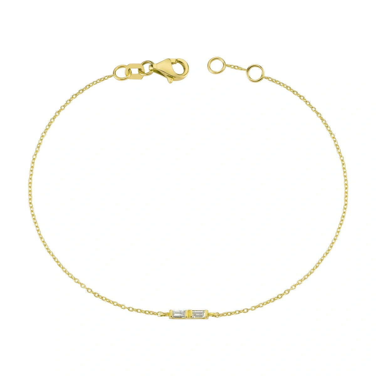 Baget Taşın Zarifliği Altın Bileklik