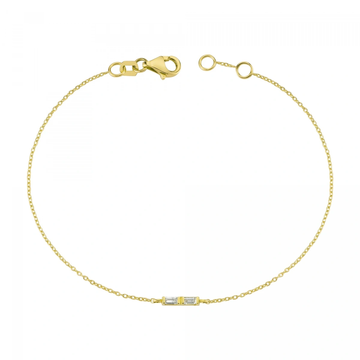 Baget Taşın Zarifliği Altın Bileklik