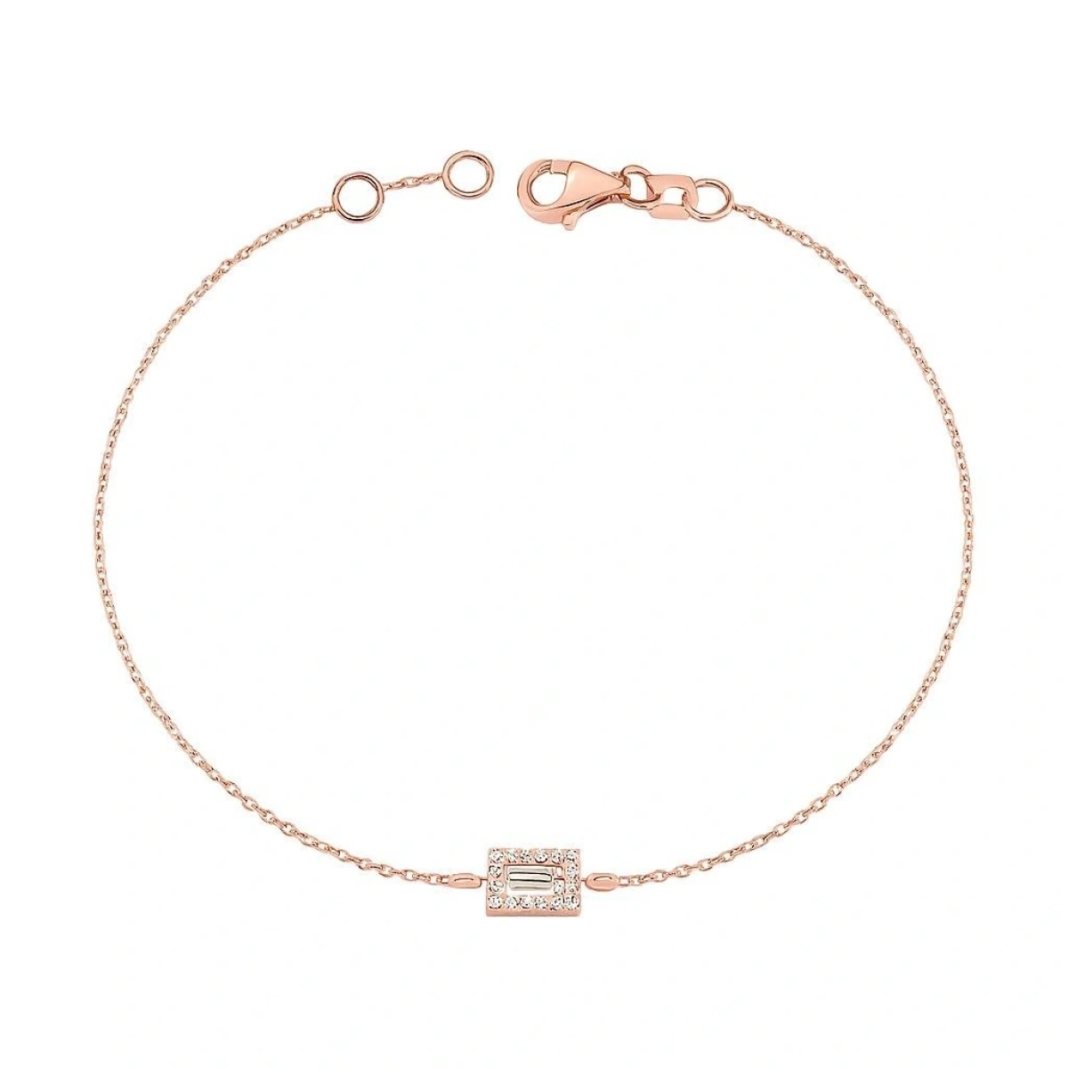 Baget Taşlı Altın Bileklik