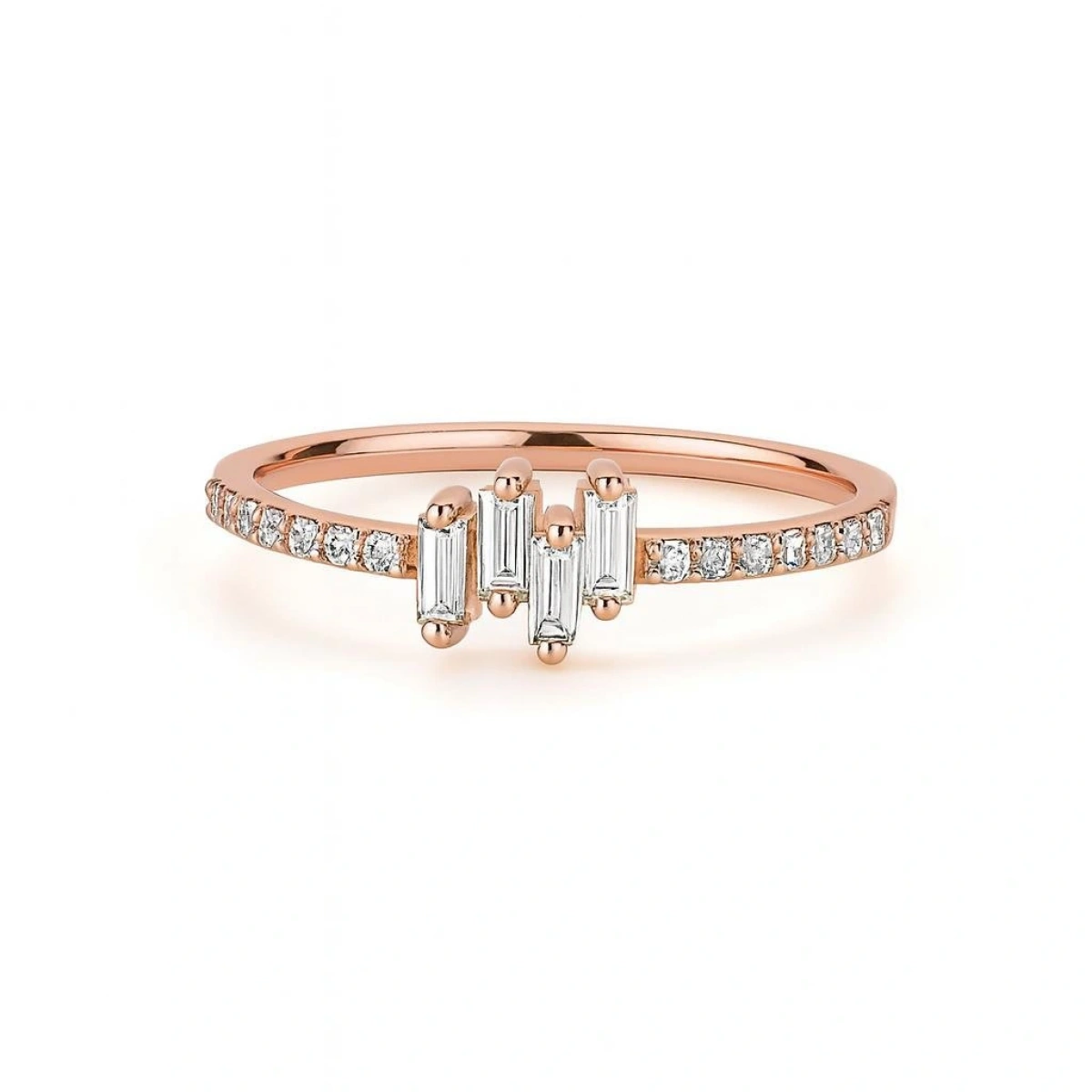 Baget Taşlı Altın Yüzük