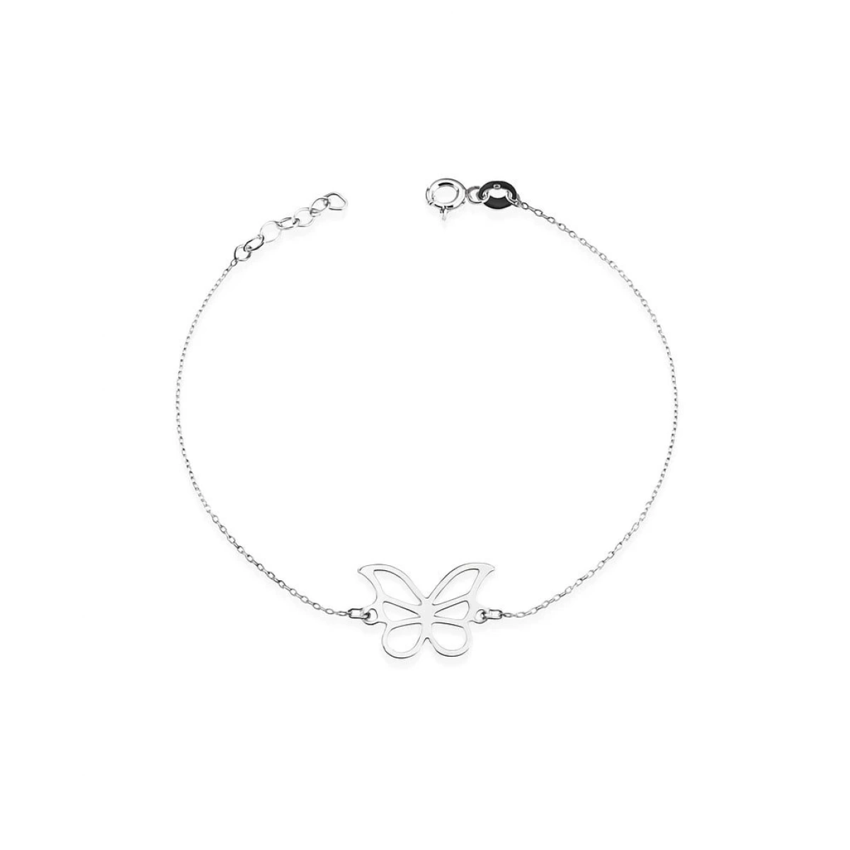 Bahar Kelebeği Plaka Altın Bileklik