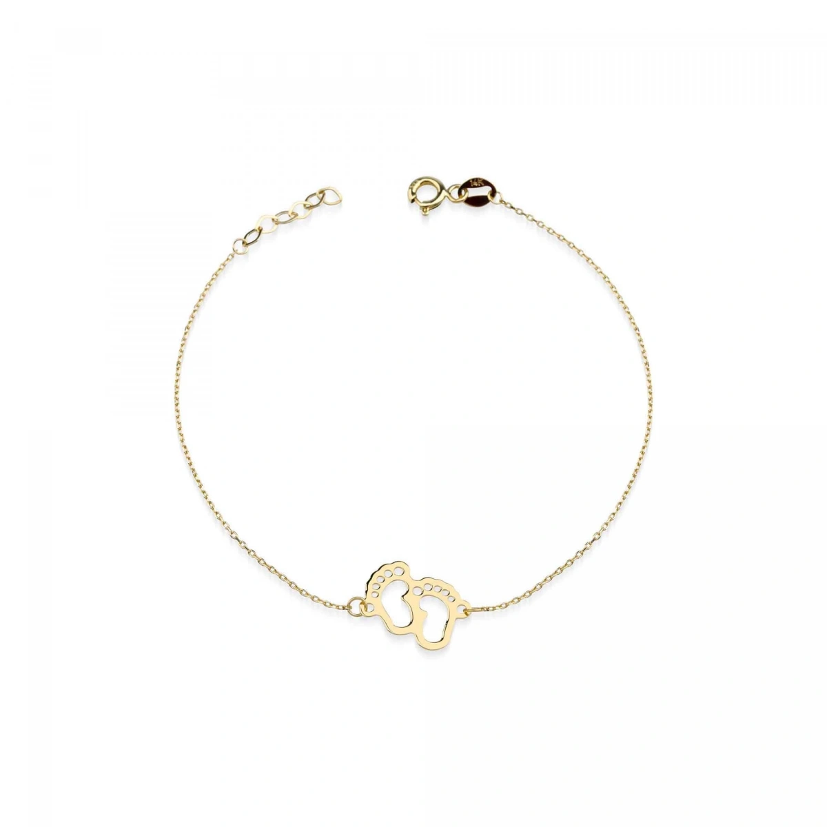 Bebeğimin İlk Adımları Plaka Altın Bileklik