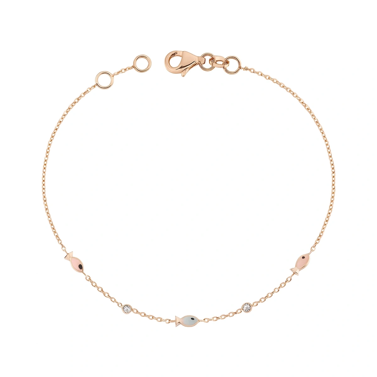 Bereket Balık Mineli Altın Bileklik