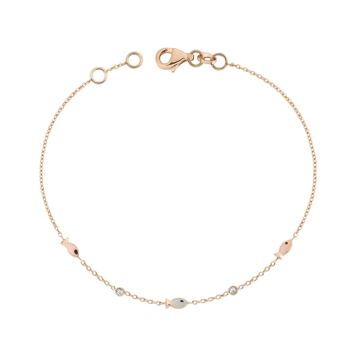 Bereket Balık Mineli Altın Bileklik