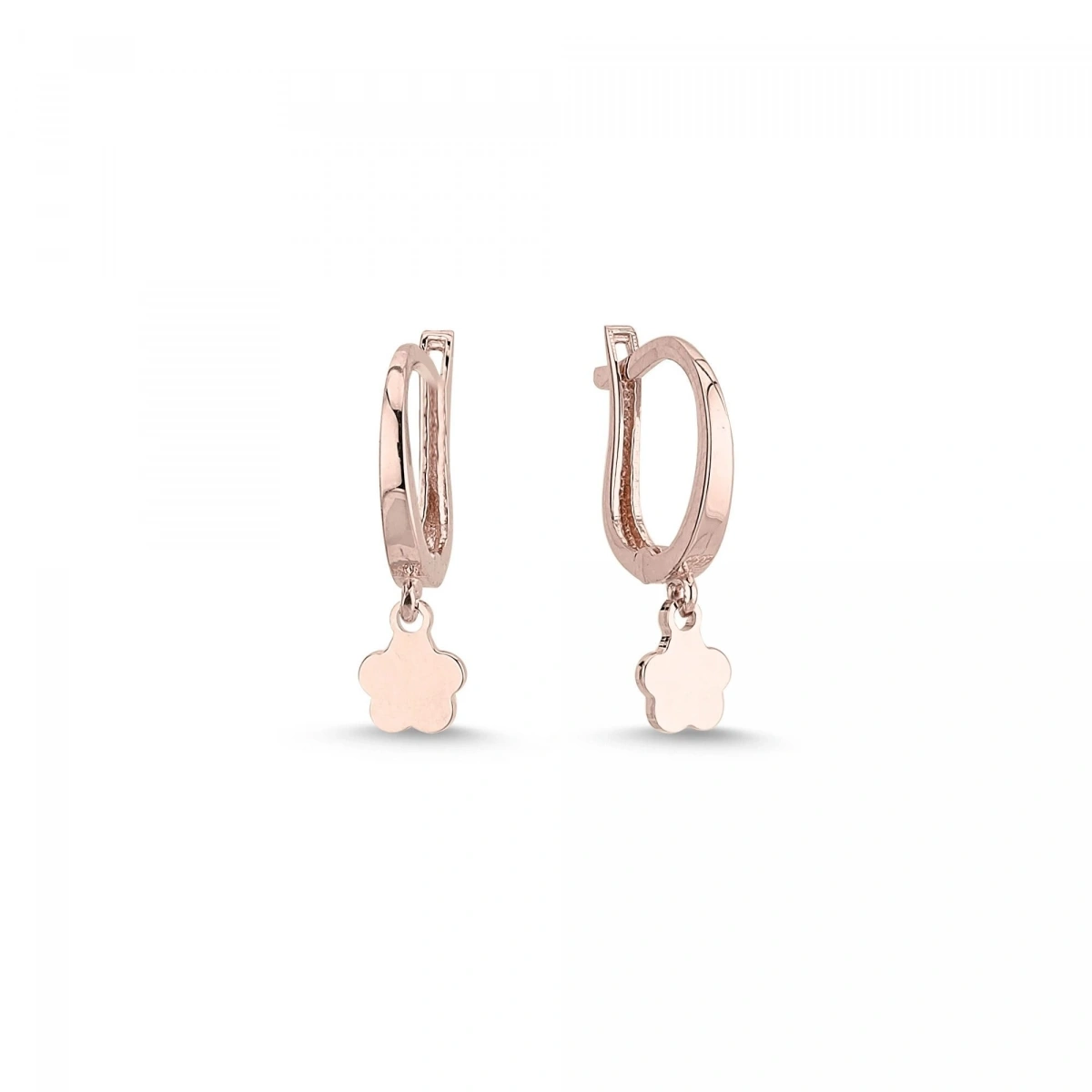 Çiçek Sallantılı Altın Küpe