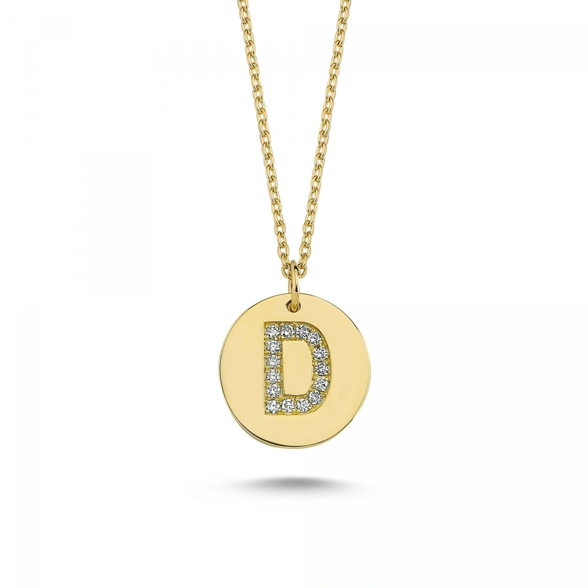D Harfi Altın Kolye