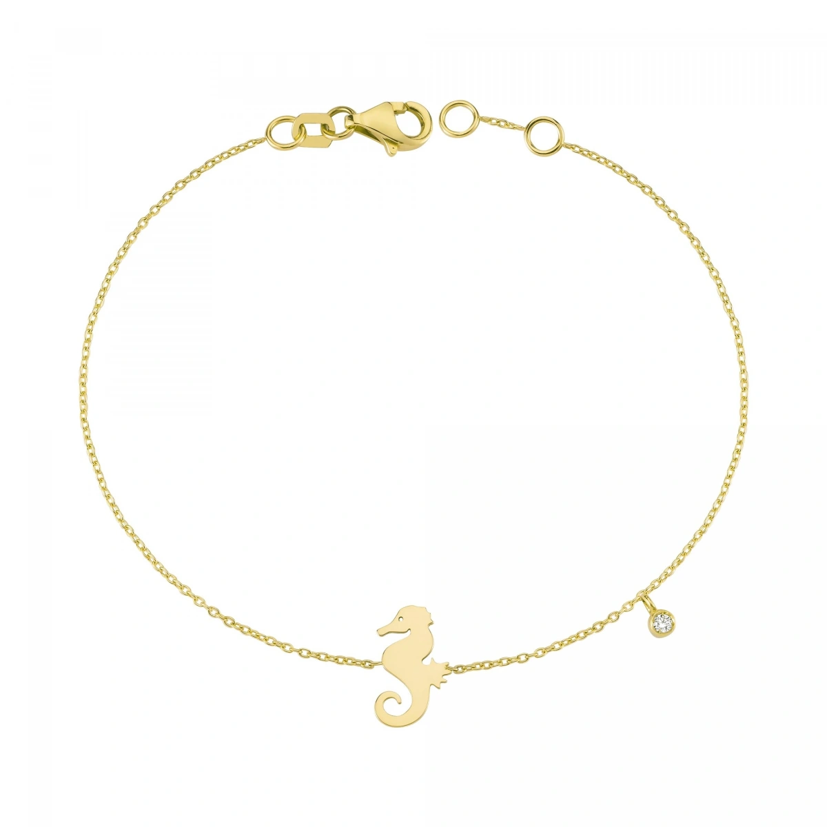 Deniz Atı Pırlanta Bileklik