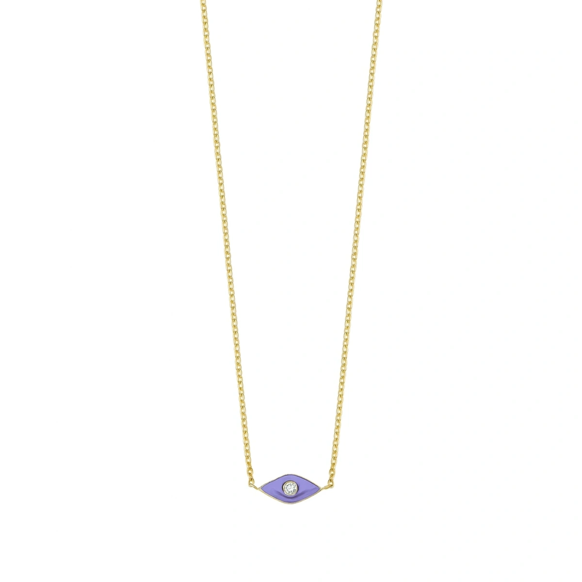 Göz Mineli Pırlanta Kolye