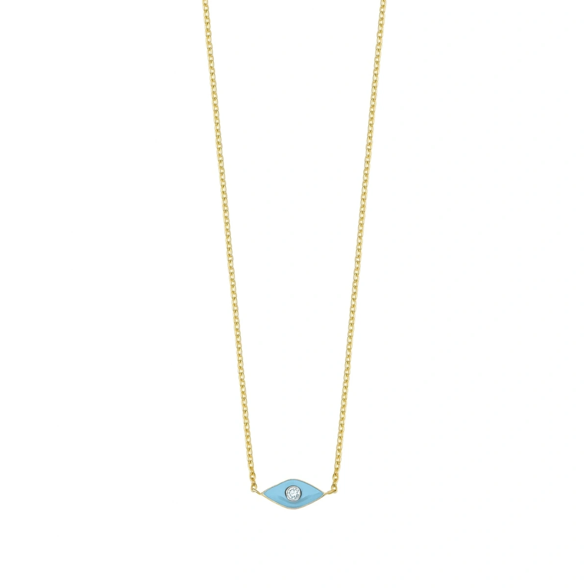 Göz Mineli Pırlanta Kolye