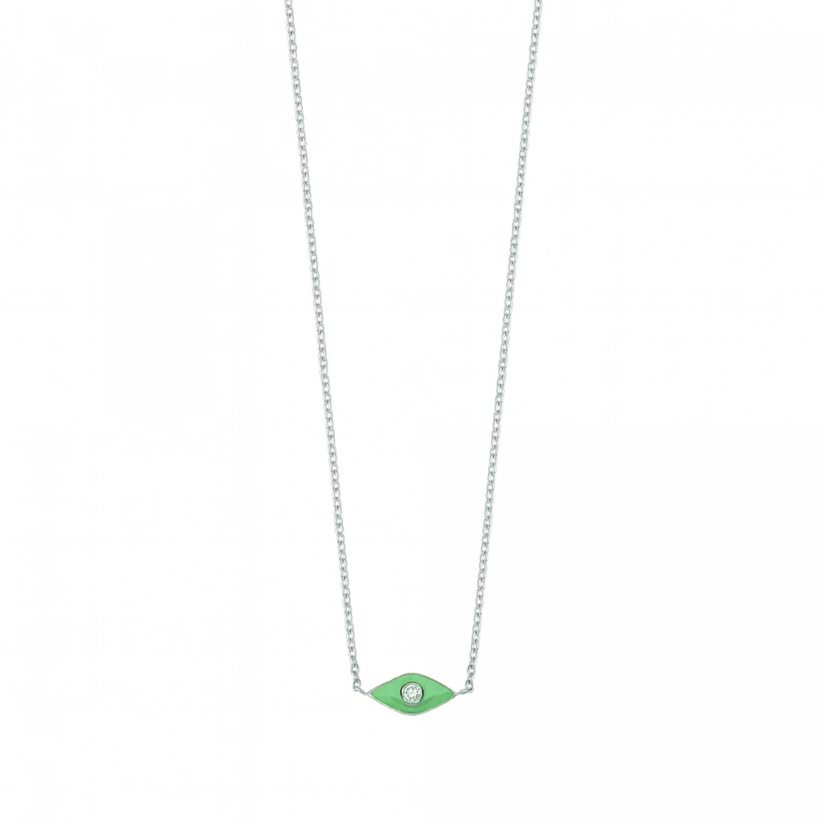 Göz Mineli Pırlanta Kolye