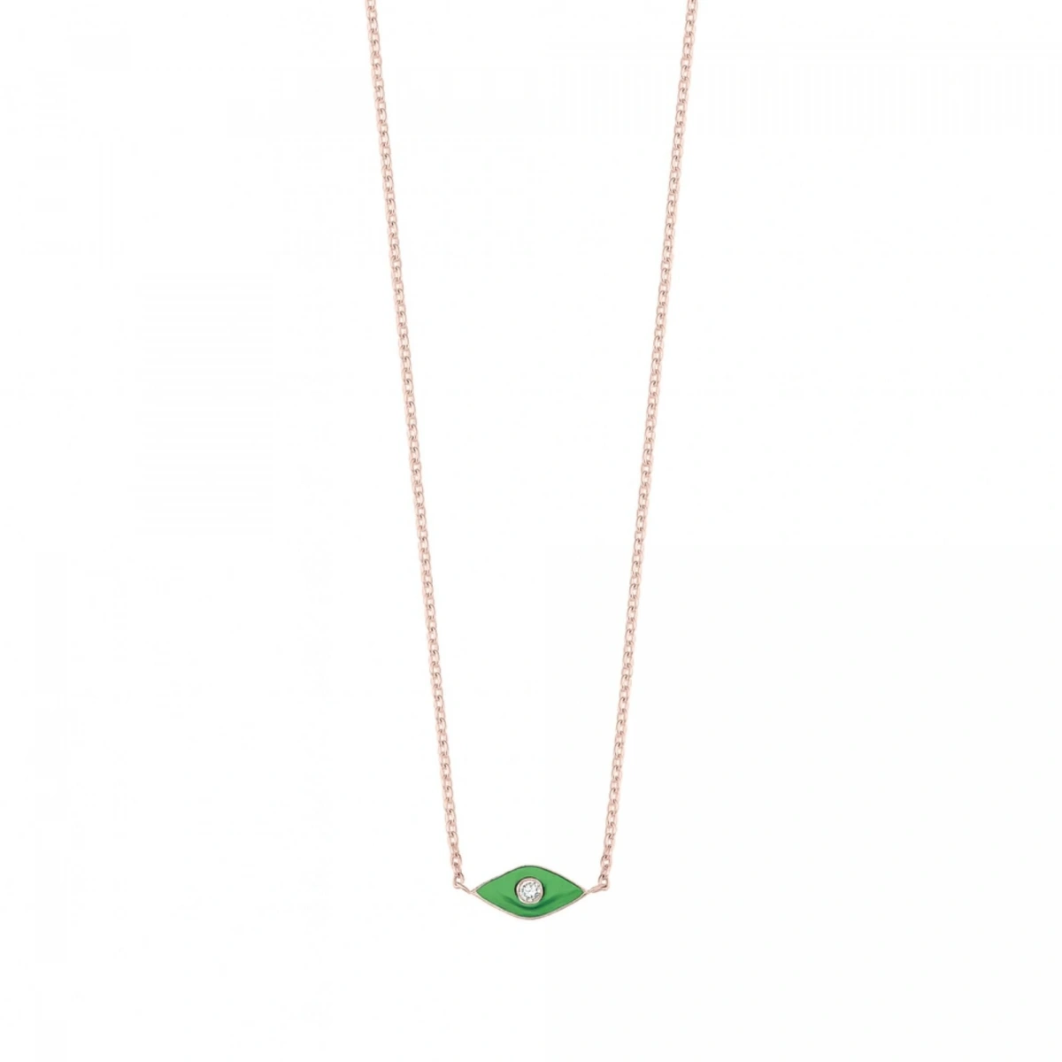 Göz Mineli Pırlanta Kolye