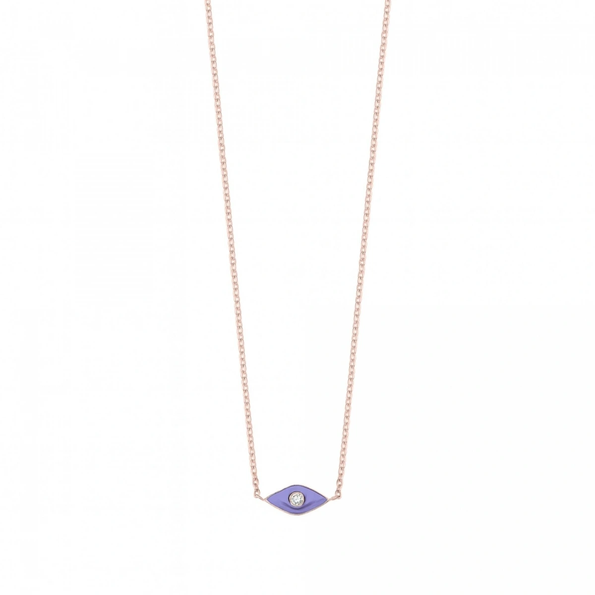 Göz Mineli Pırlanta Kolye