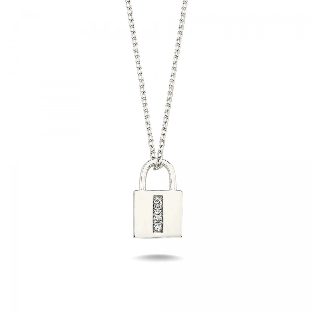 I Harfi Kilit Altın Kolye