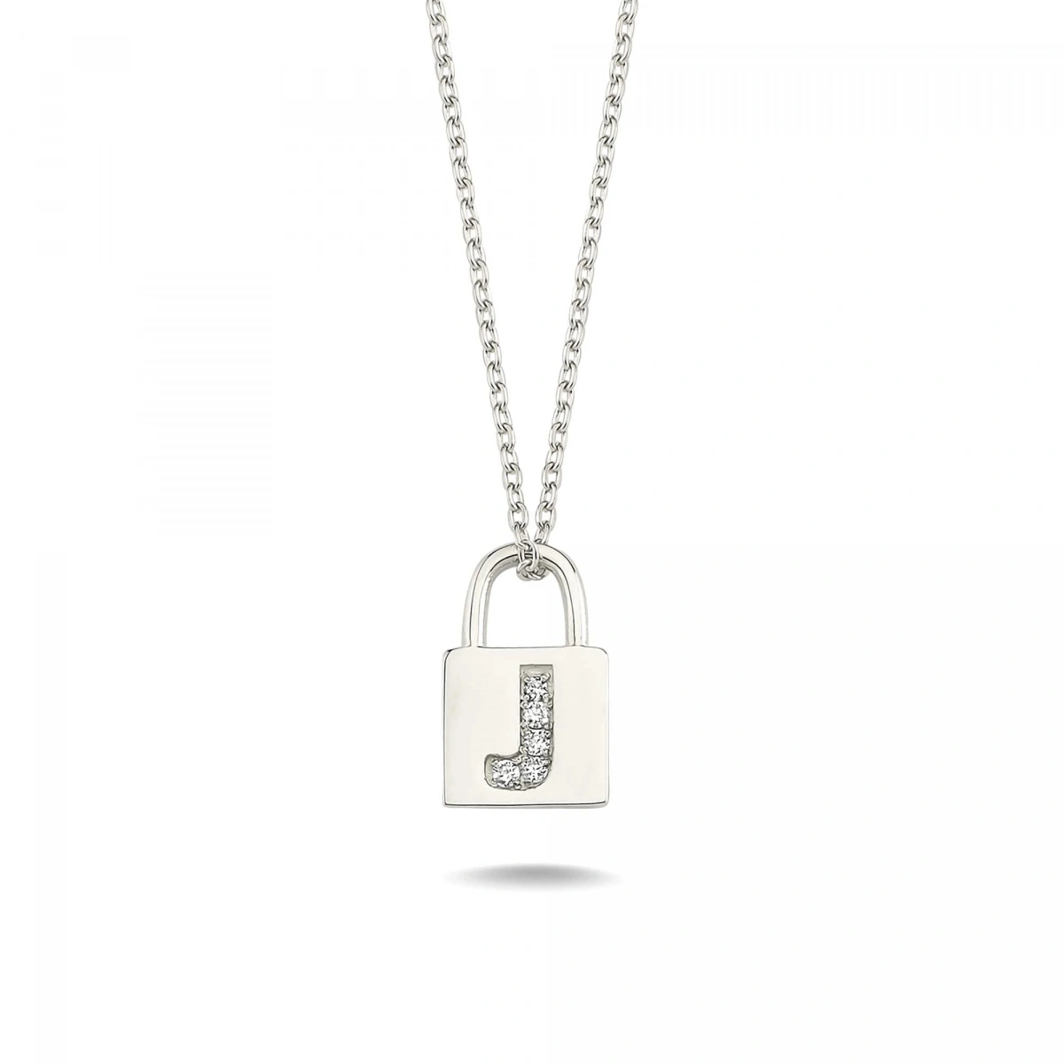 J Harfi Kilit Altın Kolye