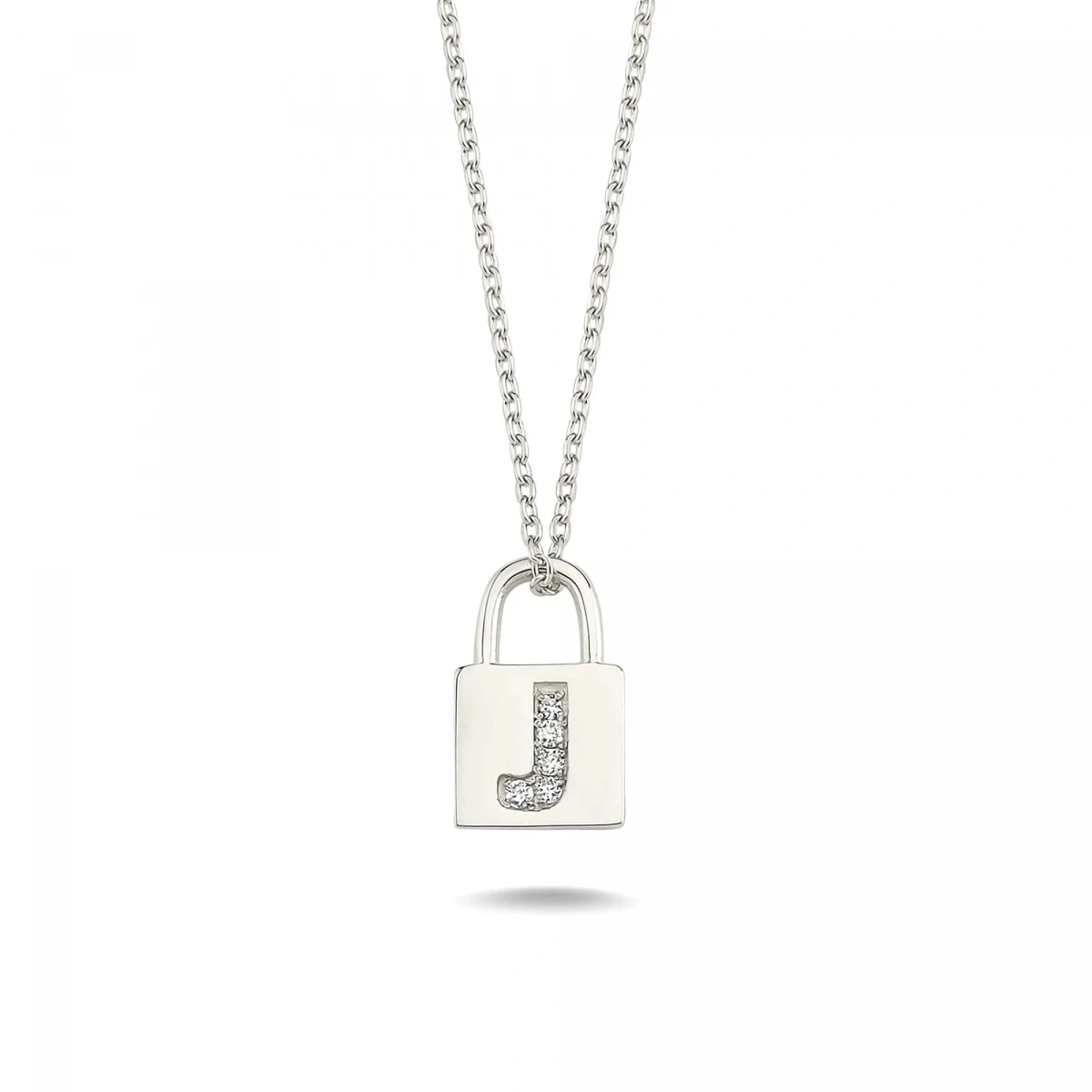 J Harfi Kilit Altın Kolye