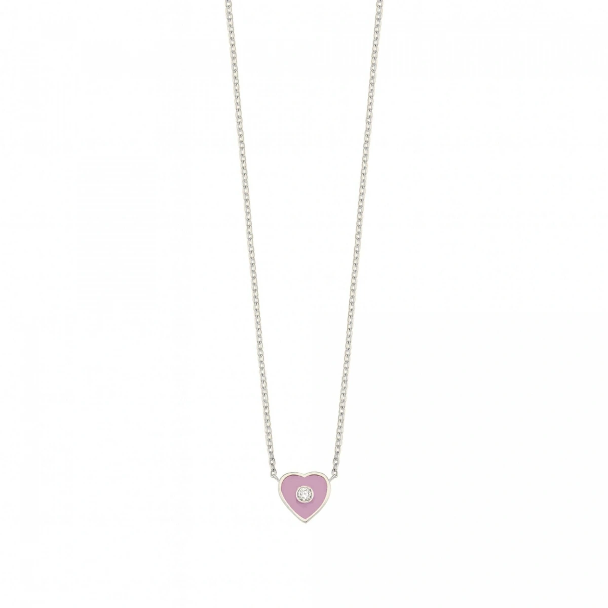 Kalbimin Merkezi Mineli Pırlanta Kolye