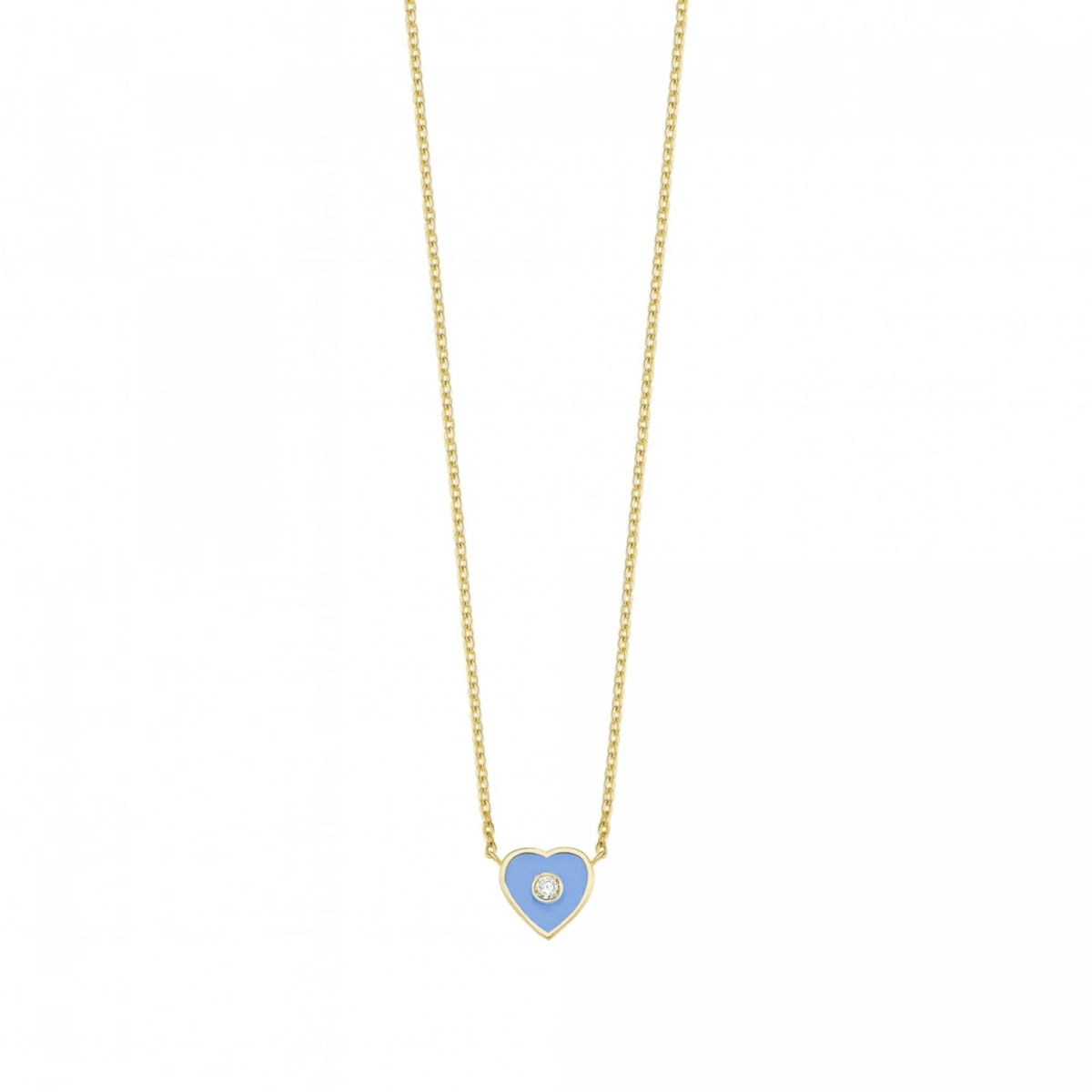 Kalbimin Merkezi Mineli Pırlanta Kolye