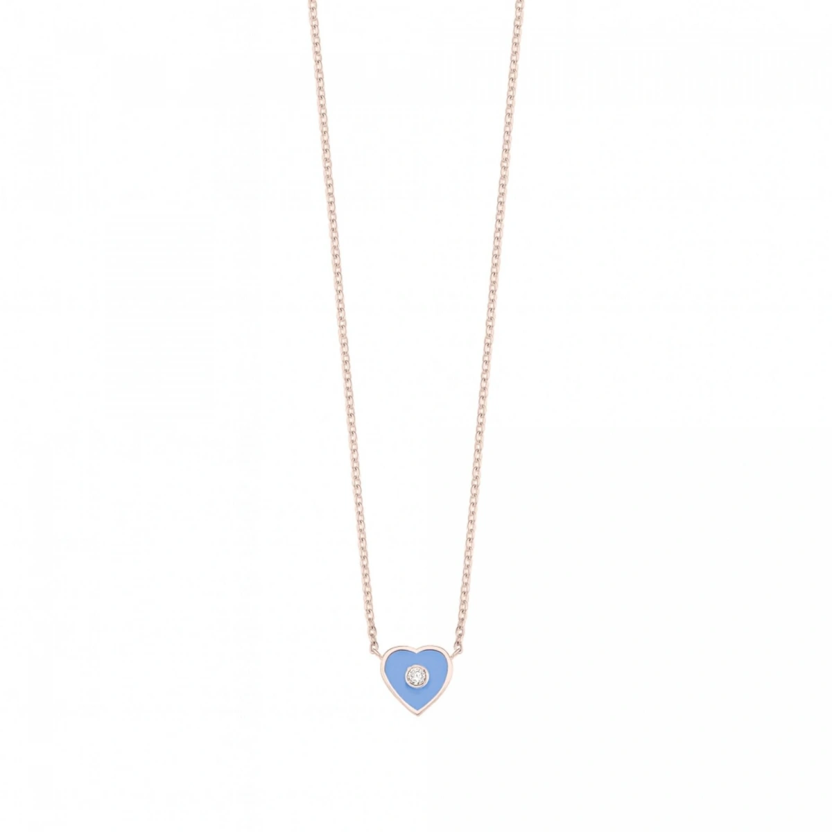 Kalbimin Merkezi Mineli Pırlanta Kolye