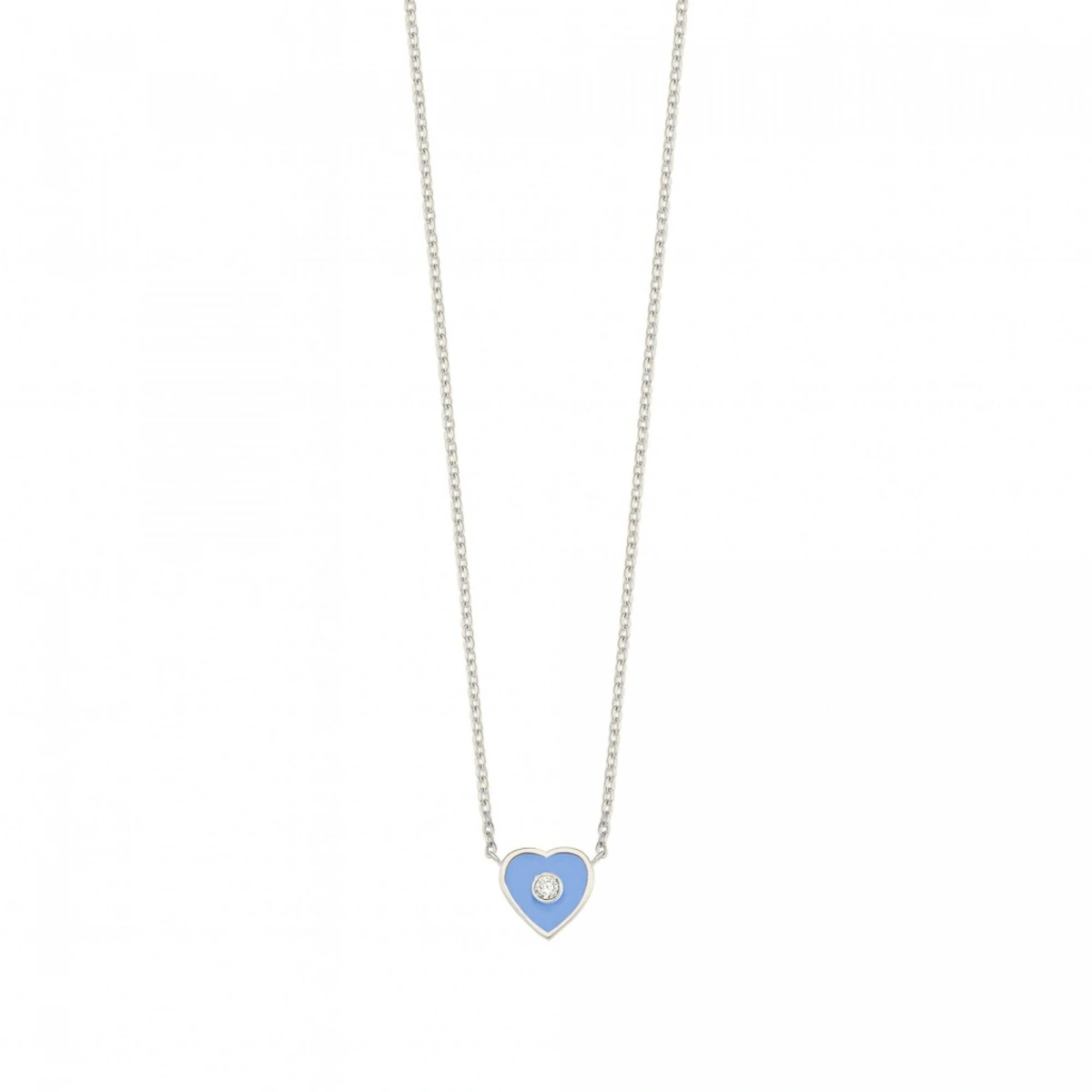 Kalbimin Merkezi Mineli Pırlanta Kolye