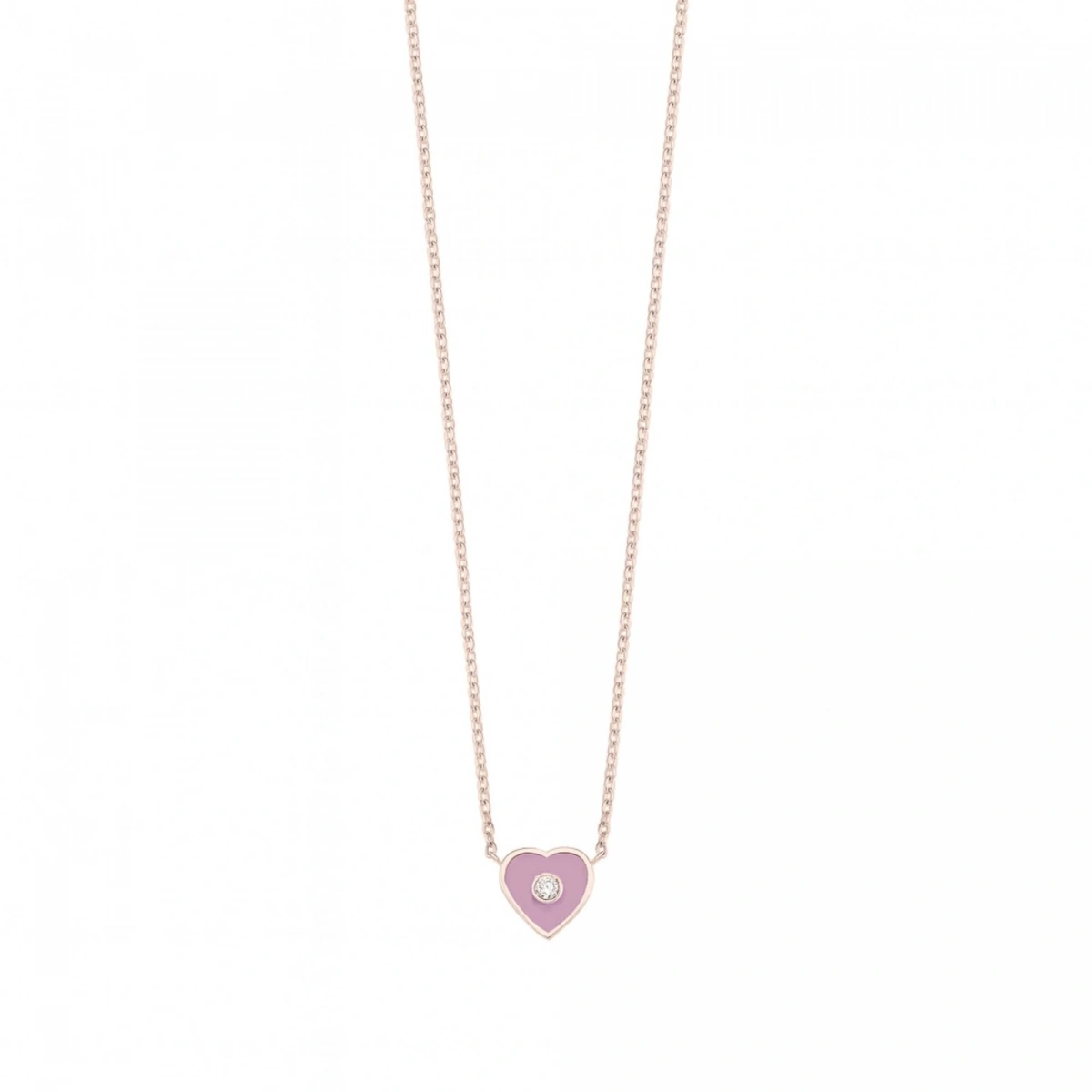 Kalbimin Merkezi Mineli Pırlanta Kolye