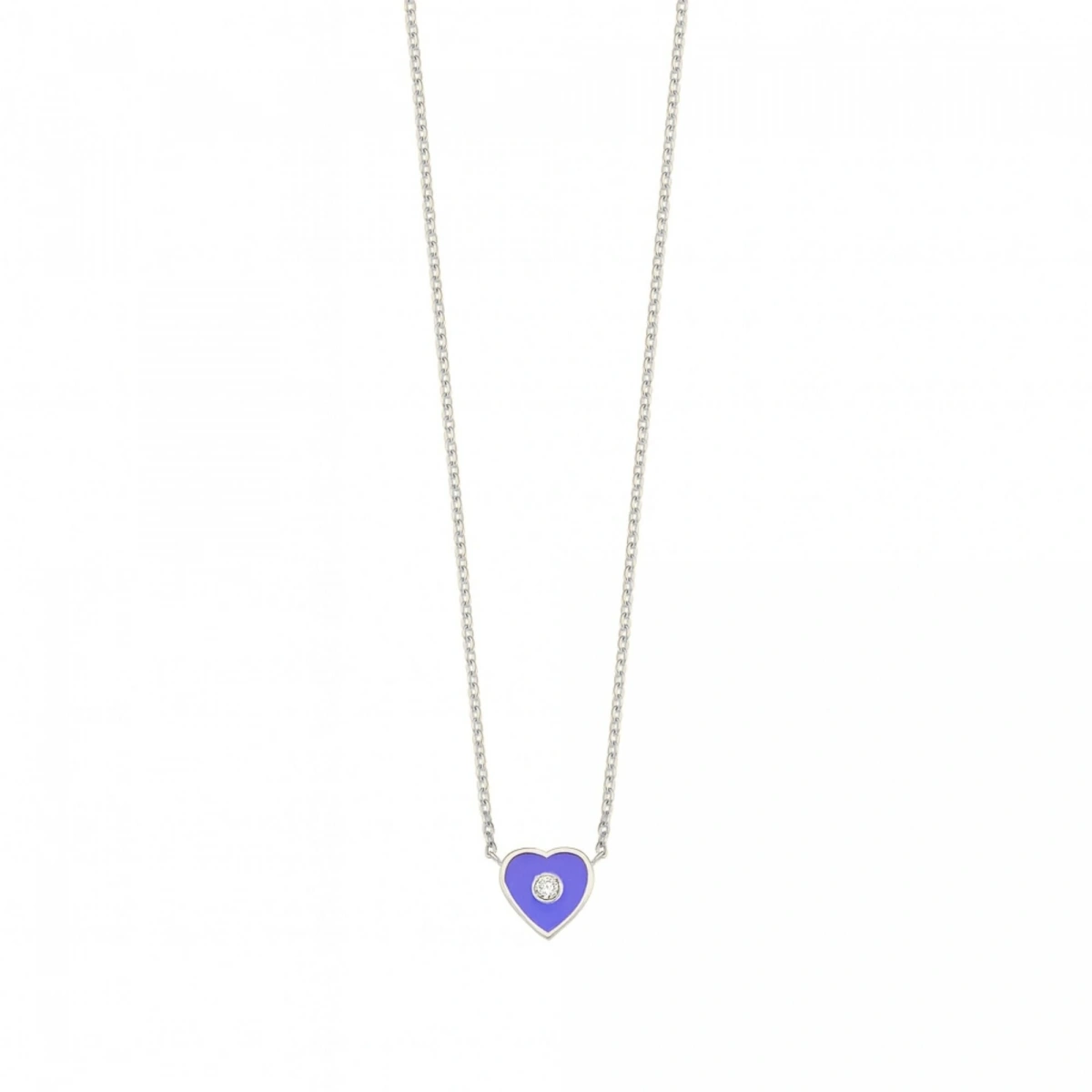 Kalbimin Merkezi Mineli Pırlanta Kolye