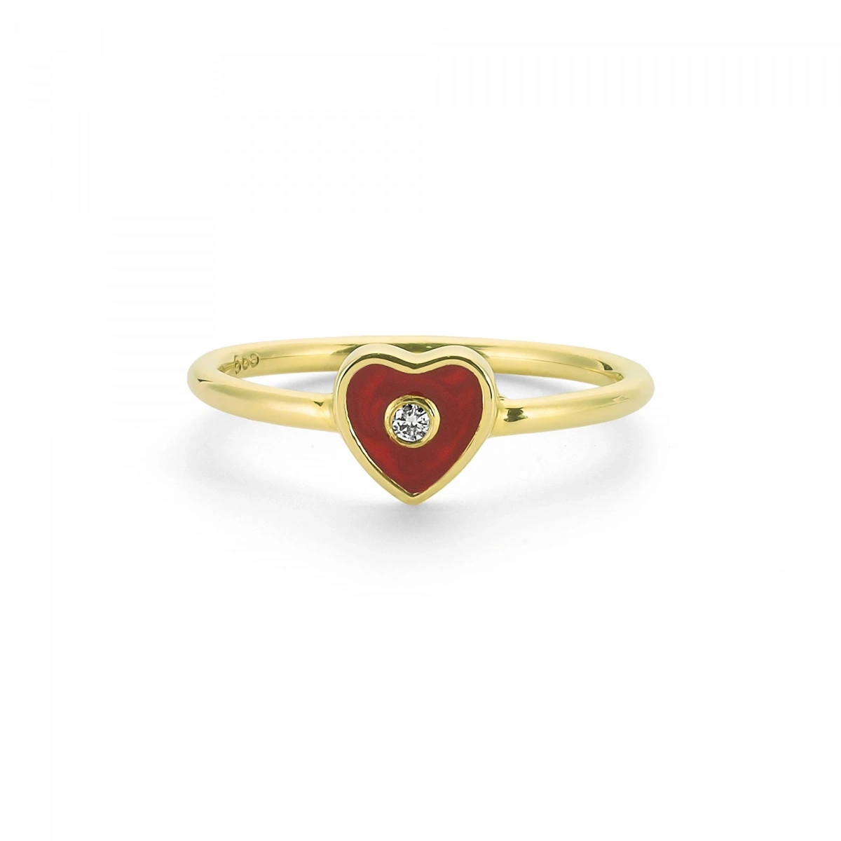 Kalbimin Merkezi Mineli Pırlanta Yüzük