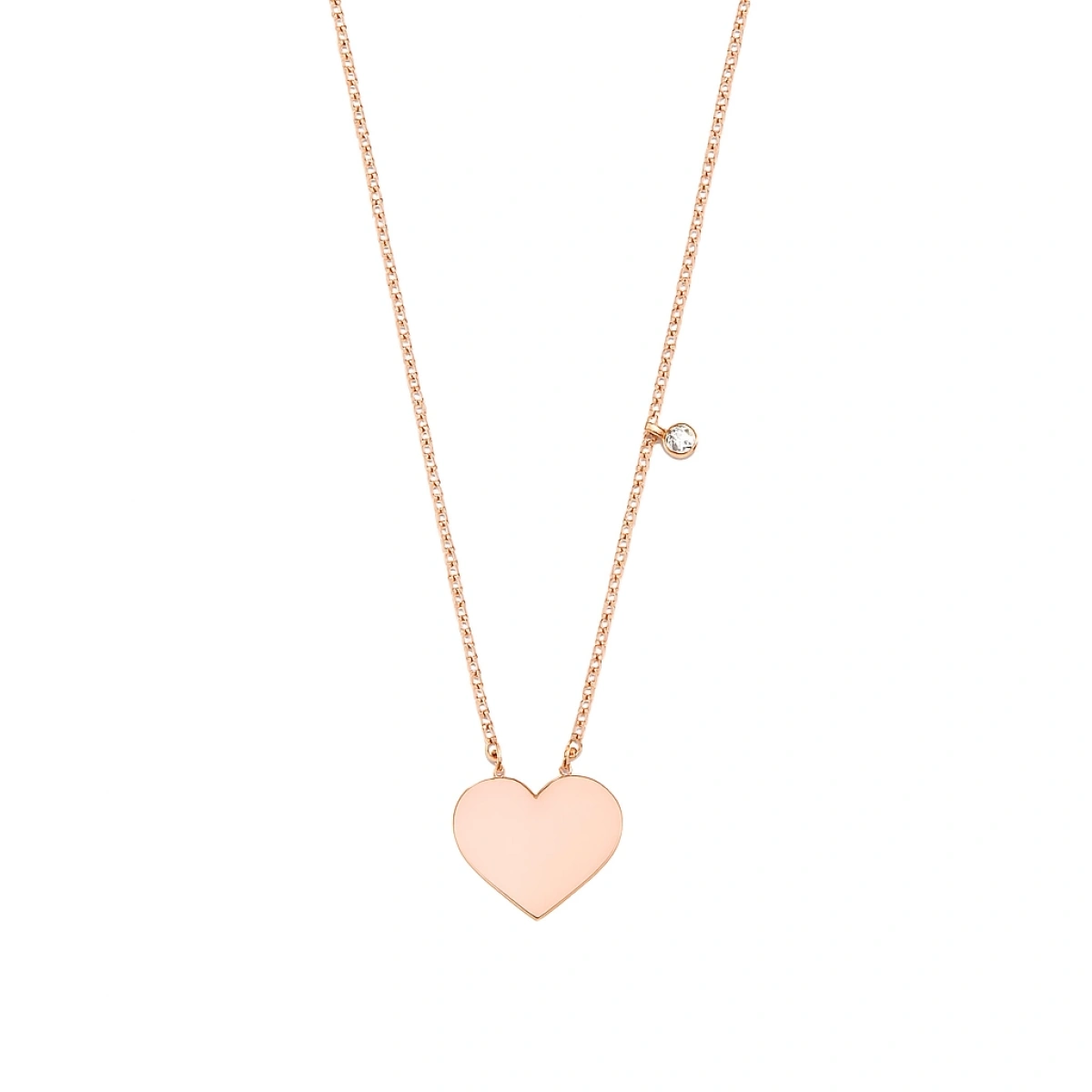 Kalp Pırlanta Kolye