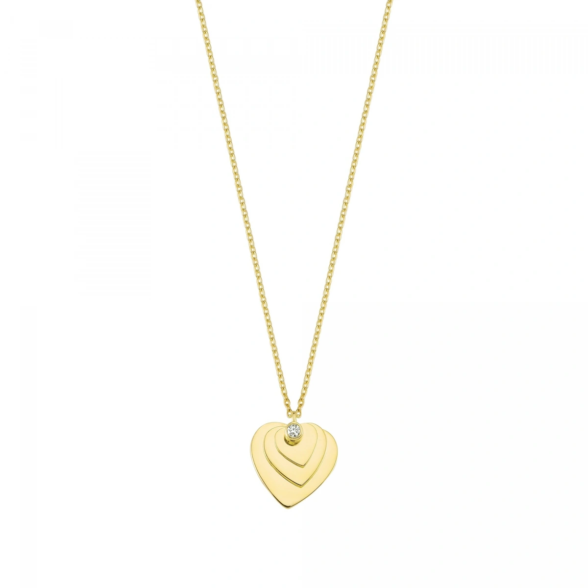 Kalpler Pırlanta Kolye