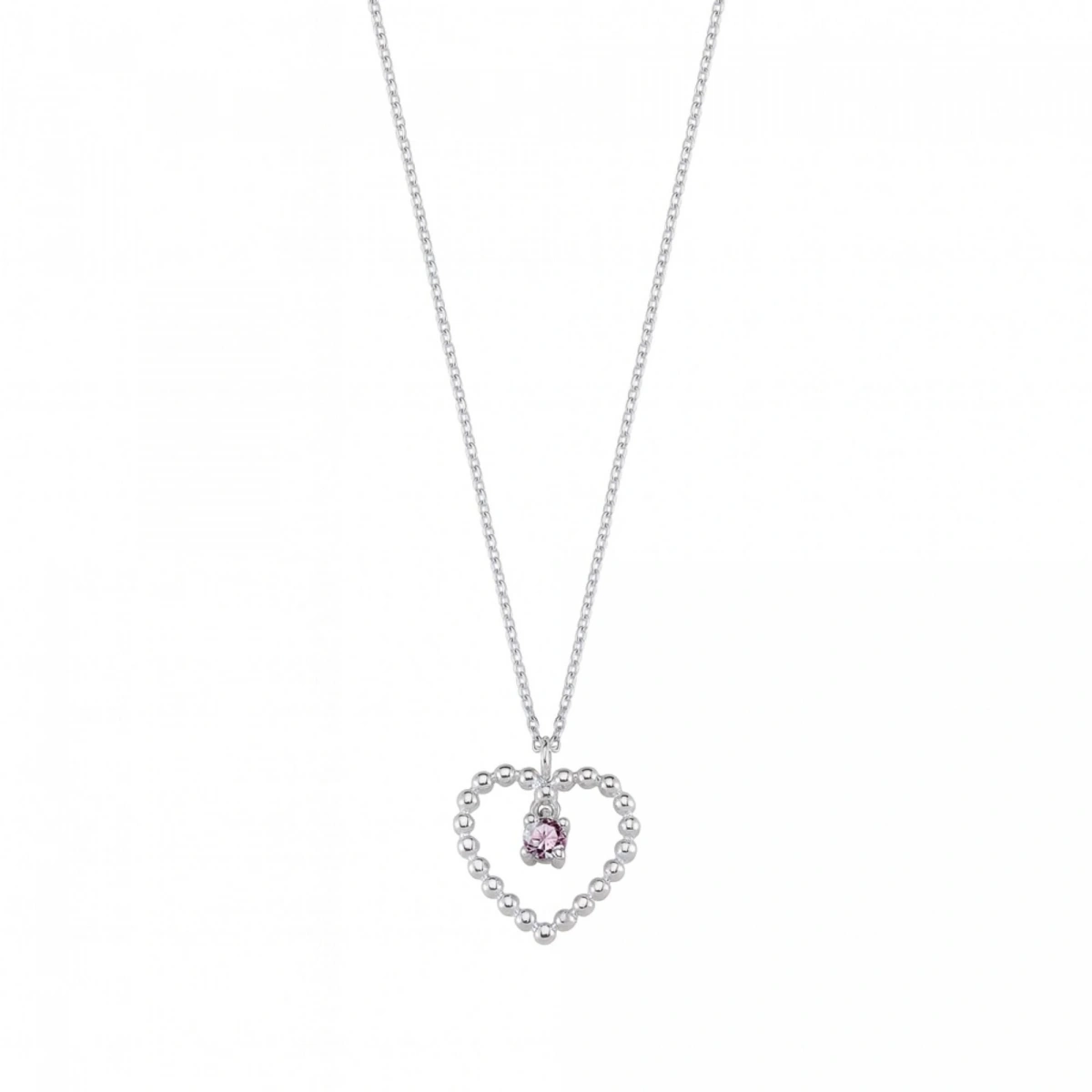 Kalpli Mor Taşlı Rengarenk Altın Kolye