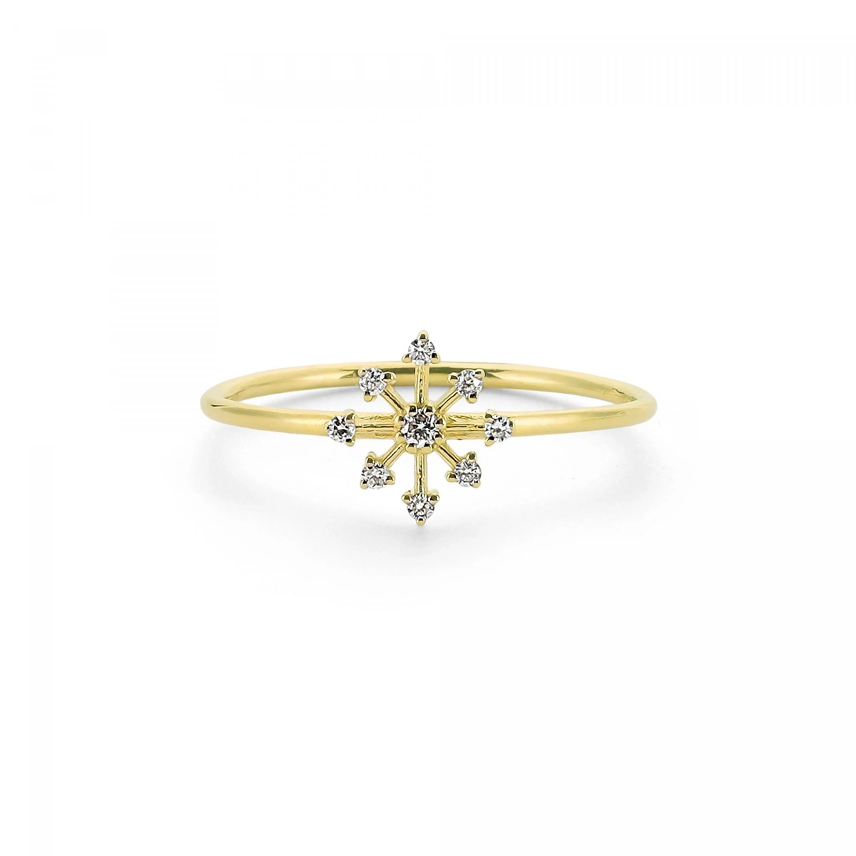 Kar Tanesi Altın Yüzük