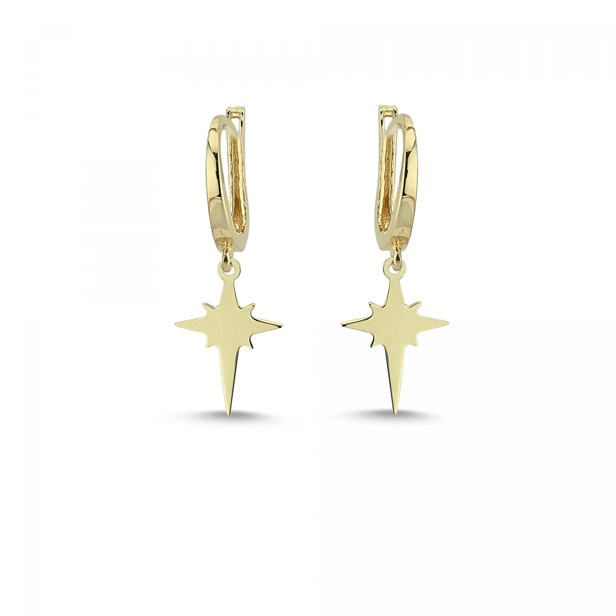 Kuzey Yıldızı Altın Küpe