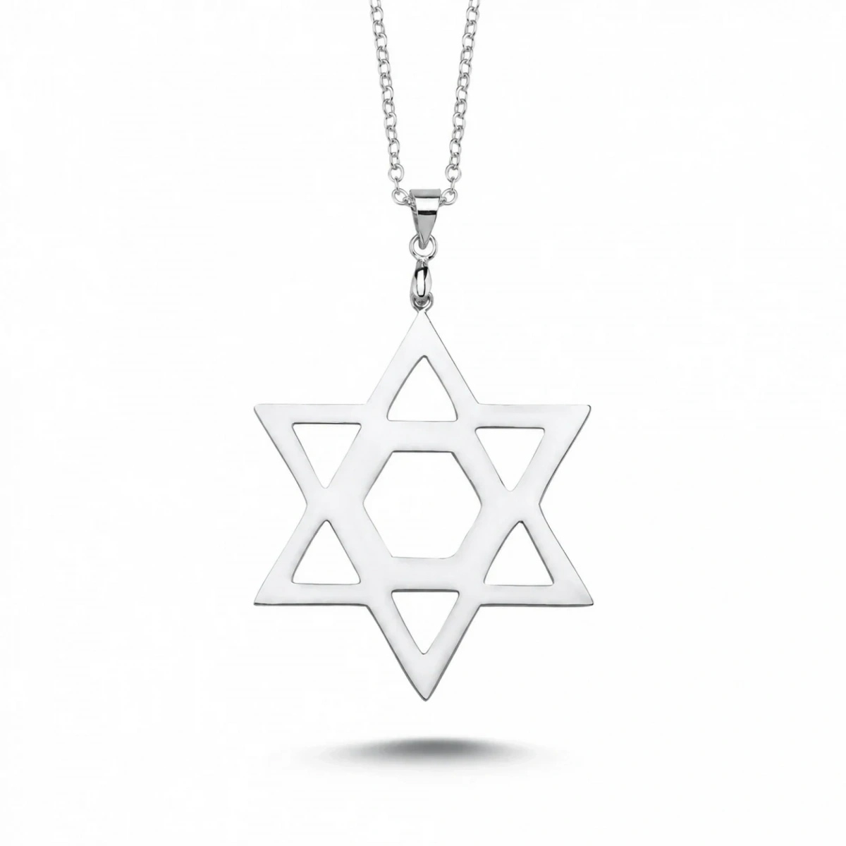 Laser Cut Davidstern Plaketten Kette