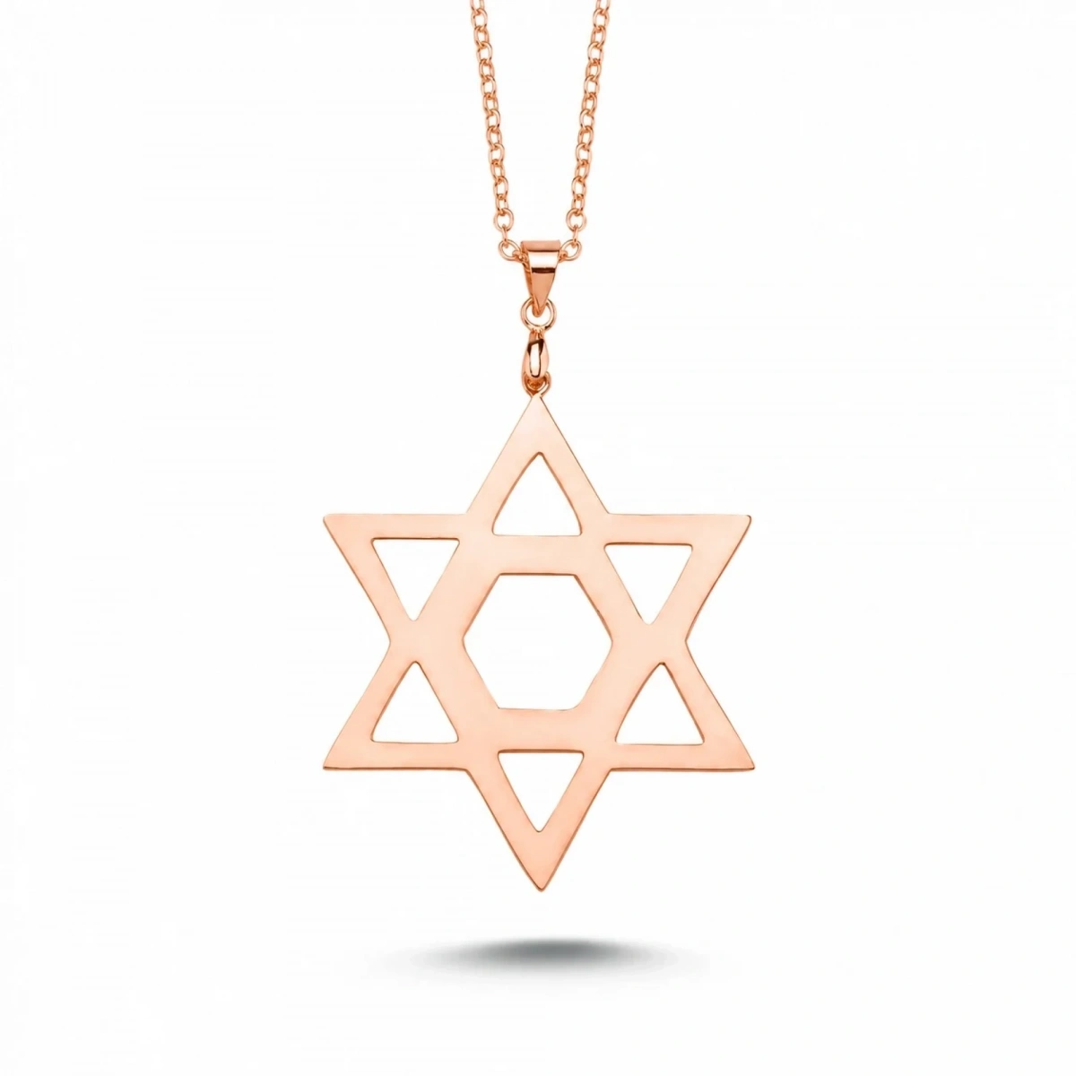 Laser Cut Davidstern Plaketten Kette