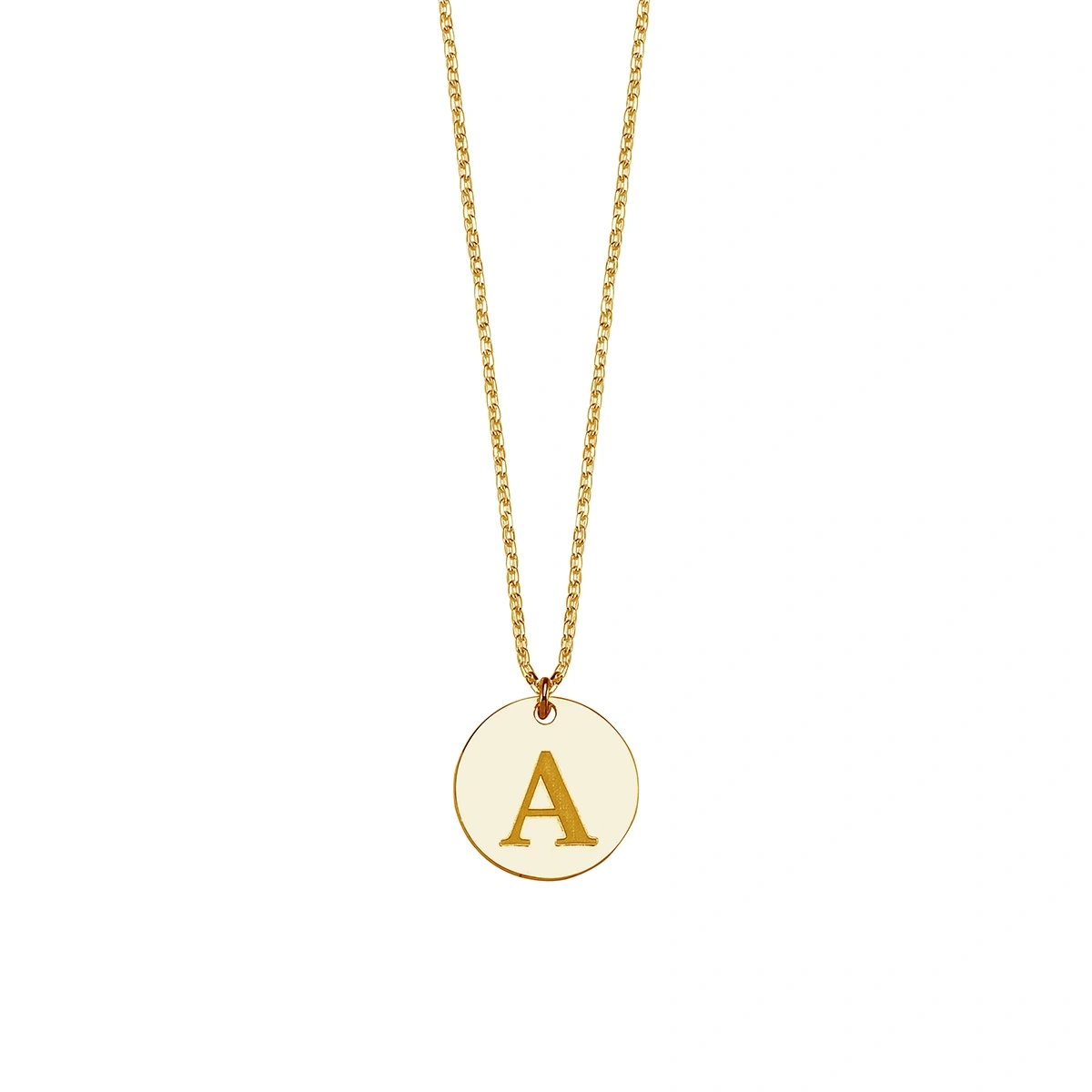 Lazer Kesim Plaka A Harfli Kolye