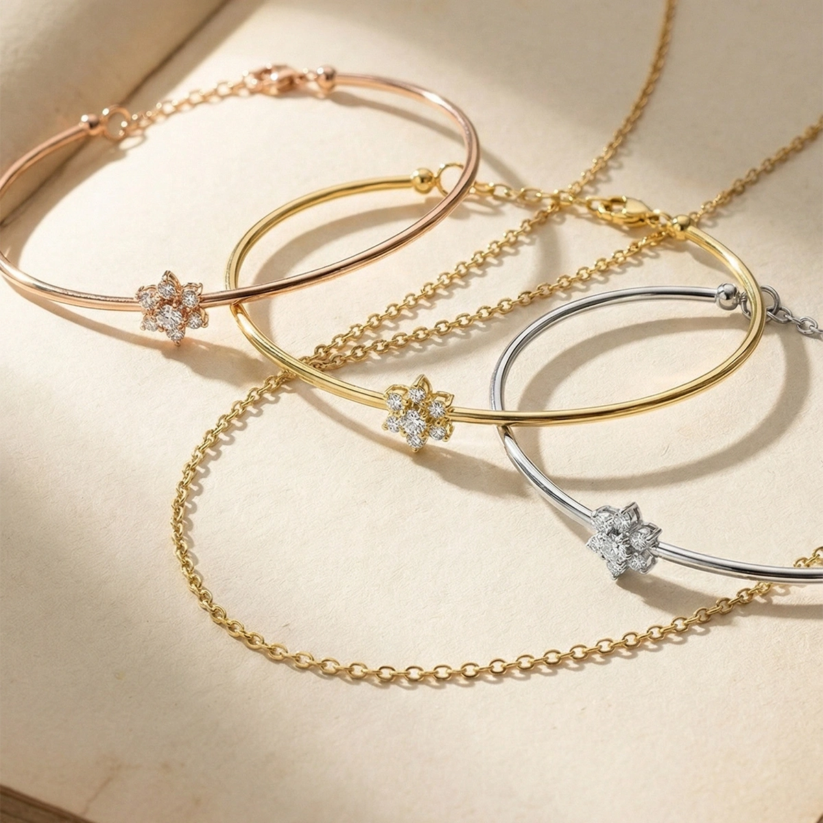 Lotus Altın Bileklik