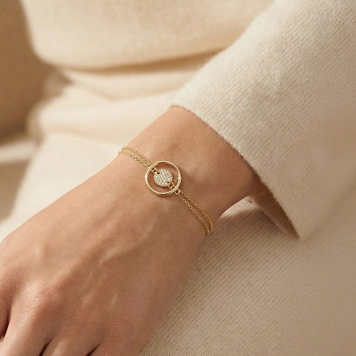 Modern Denge Altın Bileklik