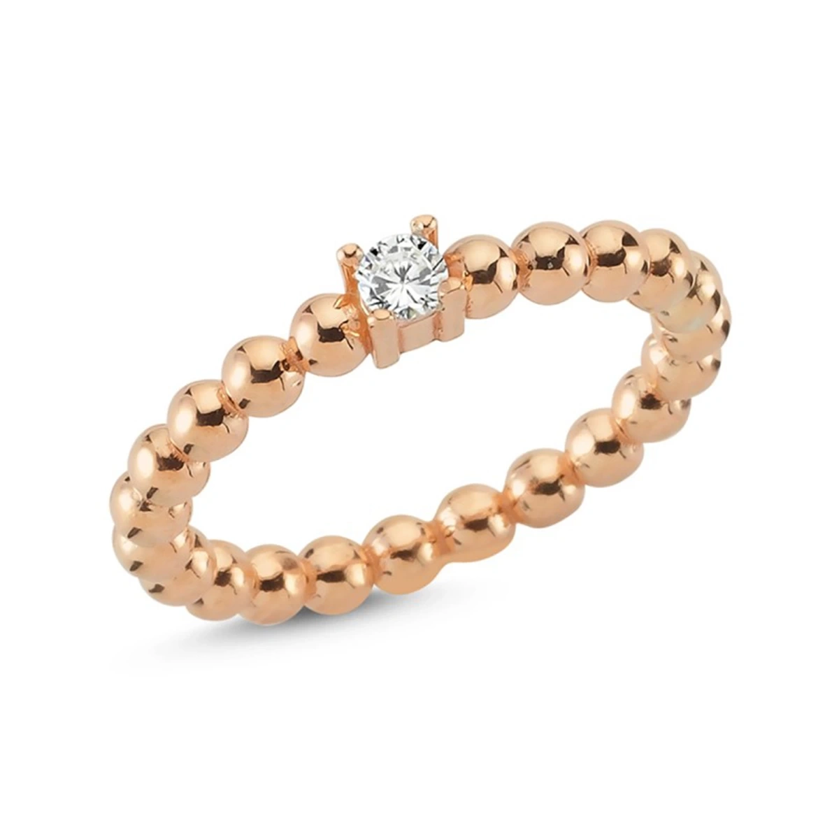 MODERN TEK TAŞ TOP TAMTUR YÜZÜK